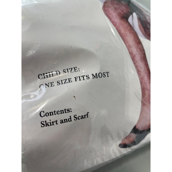 Funny Fashion Child Sock Hop Skirt and Scarf One Size Red Black Polka Dot NEW - Picture 3 of 7